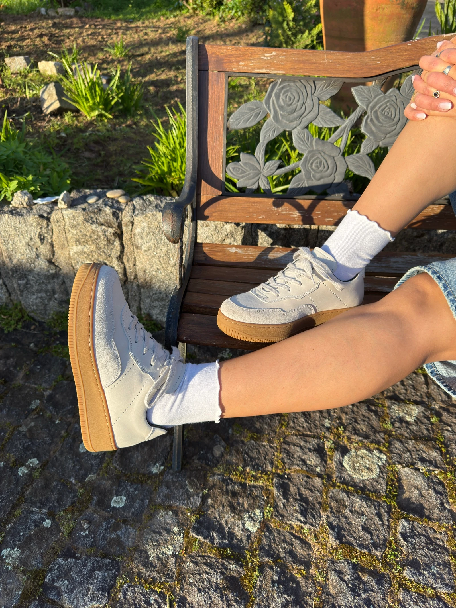 MHL Bejes sneakers van leer. – photo 8